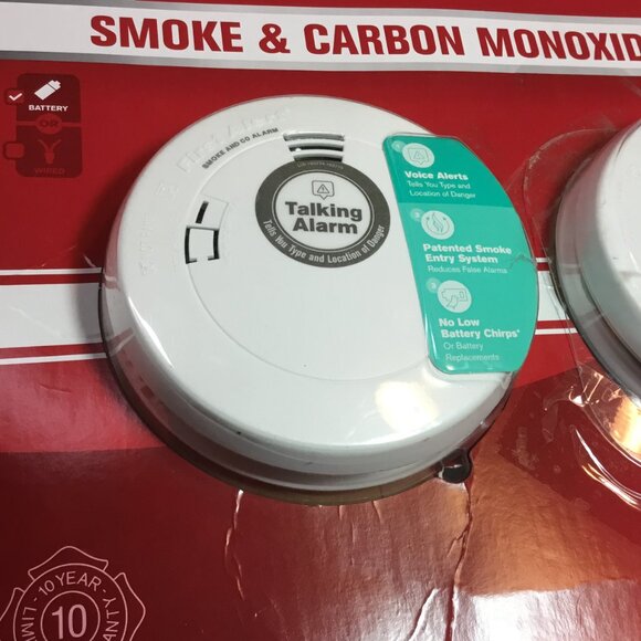 First Alert Smoke & Carbon Monoxide Alarm Voice & Location Alert Open Package - Picture 9 of 9